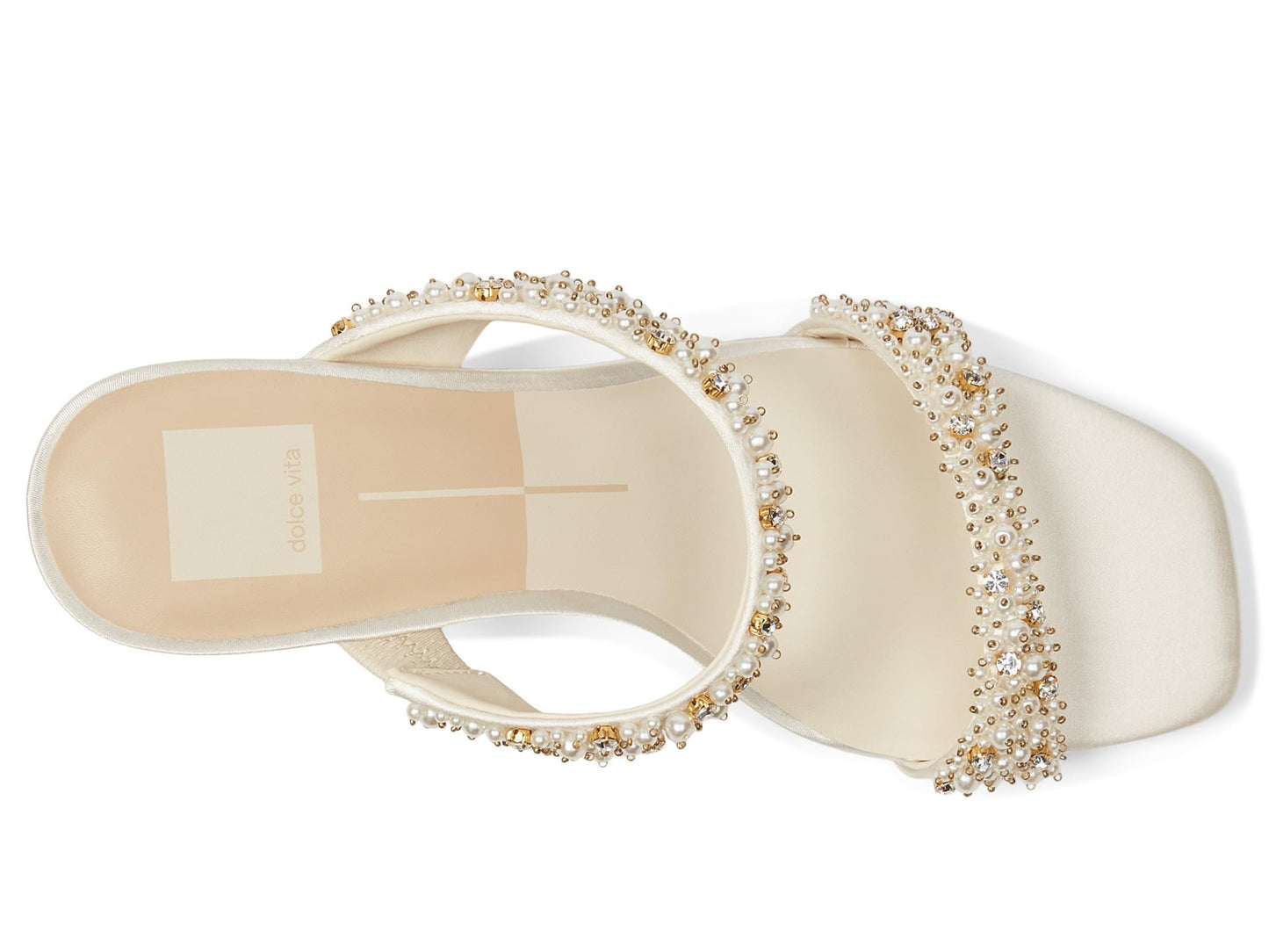 Dolce Vita Women's Genora Sandal, Rhinestone Ivory, 5.5