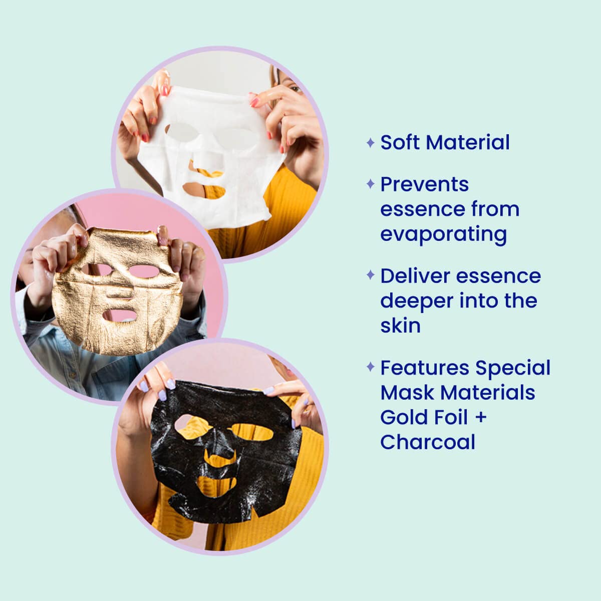 FACETORY K Beauty Face Mask Skin Care - BEST OF 7 COLLECTION Sheet Mask Set | Natural Premium Korean Face Mask For All Skin Types - No Sulfates No Parabens (7 pc)