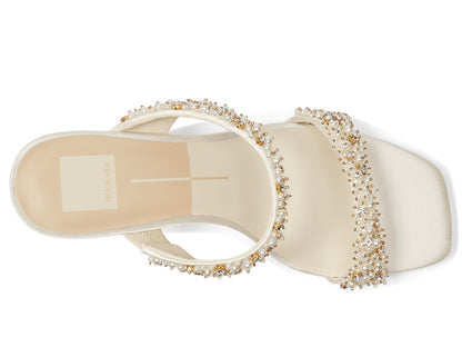 Dolce Vita Women's Genora Sandal, Rhinestone Ivory, 5.5