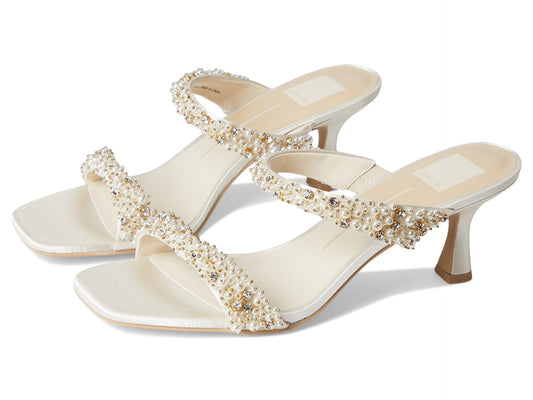 Dolce Vita Women's Genora Sandal, Rhinestone Ivory, 5.5