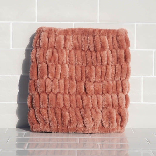 Kitsch Spa Headband for Women - Soft, Stretchy Skincare Headband for Washing Face, Makeup & Facials | Extra-Wide, Non-Slip for Beauty Routines & Self-Care - Dusty Rose