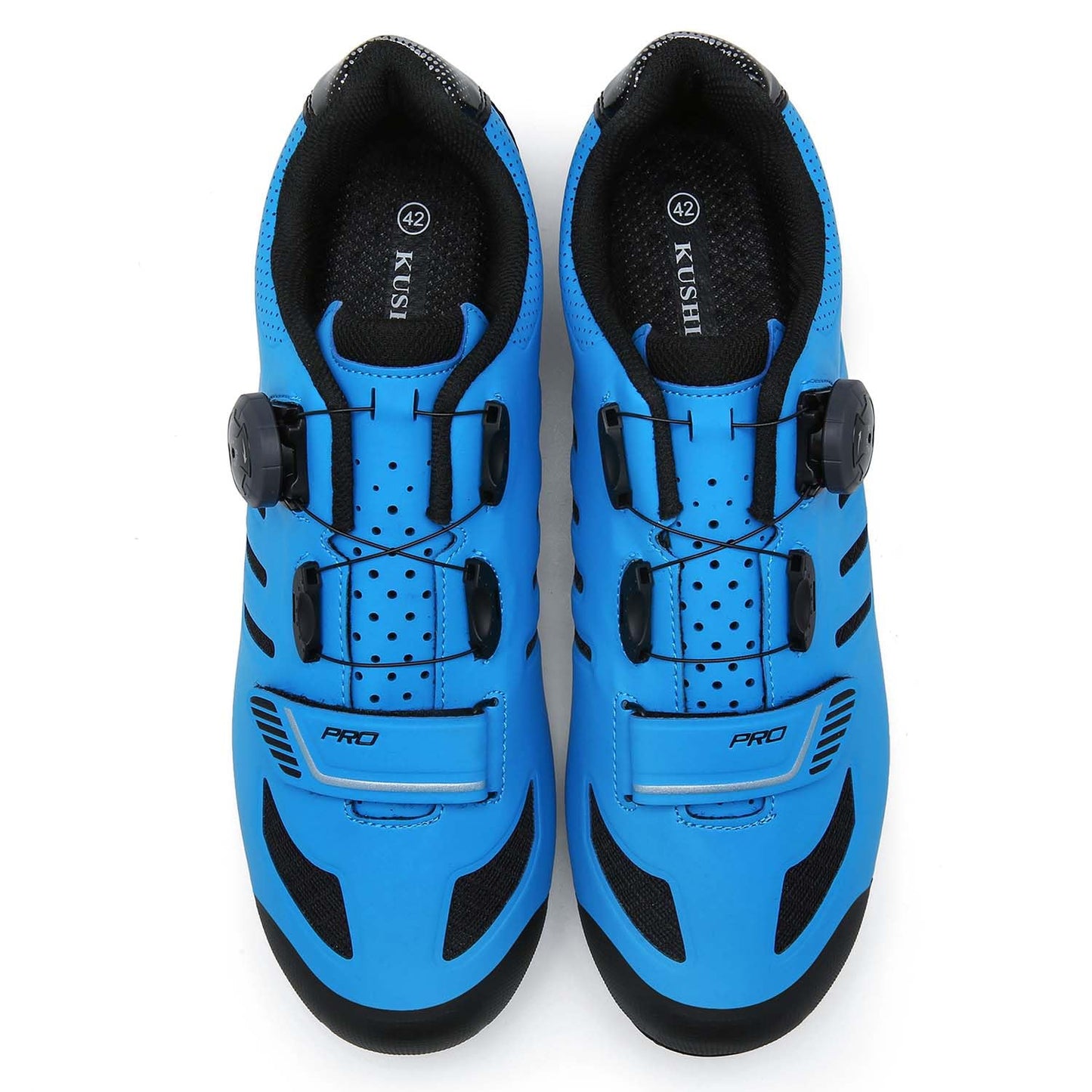 Kushike Unisex Adult Cycling Shoes, Blue, Size 11.5 Women, Model 2306A, Athletic Shoe, Compatible with Pelaton Pedals, Delta Cleats Included