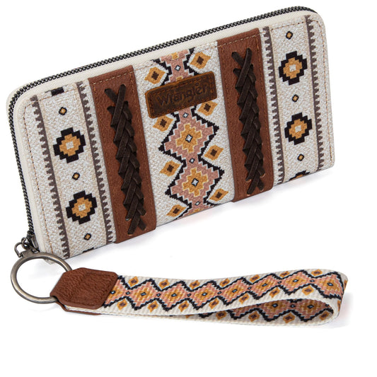 × Wrangler Wristlet Western Wallet Boho Aztec Credit Card Holder Gifts for Women Ladies Female WG2202-W006CF